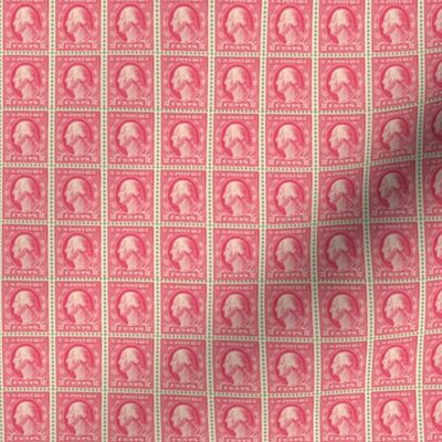 1912 George Washington two-cent red stamp sheet