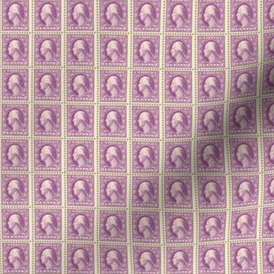 1908 George Washington 3-cent purple stamp sheet