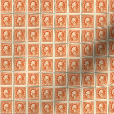 1908 George Washington 6-cent orange stamp sheet