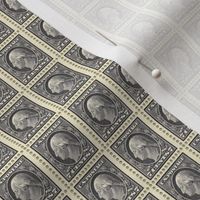 1912 George Washington black 7-cent endless stamp sheet