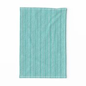 Ditsy Tribal Stripe Soft Aqua and White