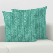 Ditsy Tribal Stripe Island Green and White