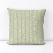 Ditsy Tribal Stripe Moss Green and White 