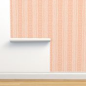 Tribal Warrior Stripe Peach and White