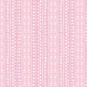 Tribal Warrior Stripe Pink and White