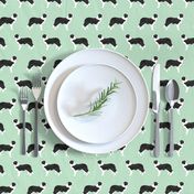 border collies light sage green border collie fabric collies