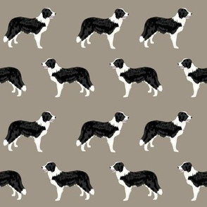 border collies neutral medium brown border collie fabric collies