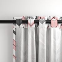 fletching arrow || pink and grey wholecloth coordinate