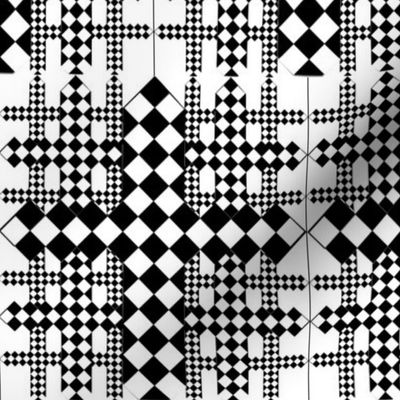 checkerboard crosses