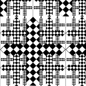 checkerboard crosses