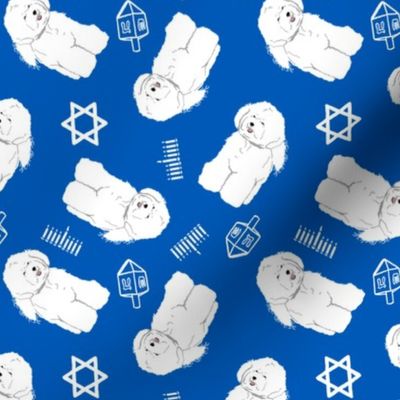 Tiny Bichon Frise - Hanukkah