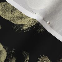 Poultry Envy Black Tan Toile 