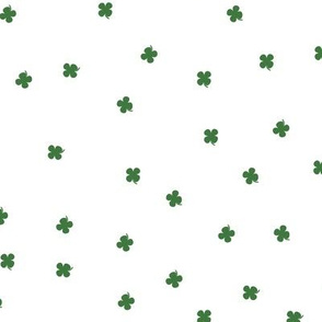 Clover Dots - White & Green