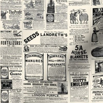 Cream Victorian Kitchen 1880s Farmhouse Advertisements