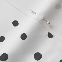 COTTON BALL DOTS Black on White