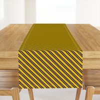 Diagonal Double Stripes in Yellow and Black