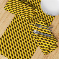 Diagonal Double Stripes in Yellow and Black