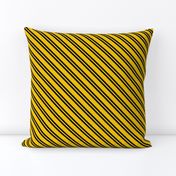 Diagonal Double Stripes in Yellow and Black