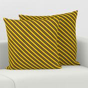 Diagonal Double Stripes in Yellow and Black