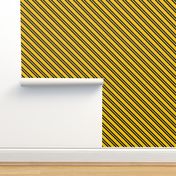 Diagonal Double Stripes in Yellow and Black