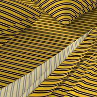 Diagonal Double Stripes in Yellow and Black