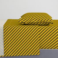 Diagonal Double Stripes in Yellow and Black