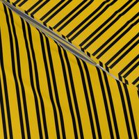 Diagonal Double Stripes in Yellow and Black