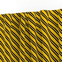 Diagonal Double Stripes in Yellow and Black
