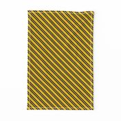 Diagonal Double Stripes in Yellow and Black