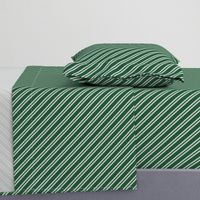 Diagonal Double Stripes in Green and Grey