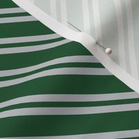 Diagonal Double Stripes in Green and Grey