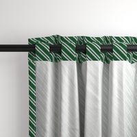 Diagonal Double Stripes in Green and Grey