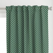 Diagonal Double Stripes in Green and Grey