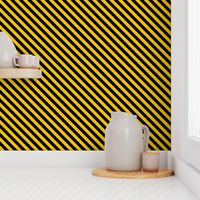 Diagonal Stripes in Yellow and Black