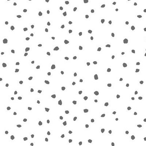 Confetti Dots Black on White
