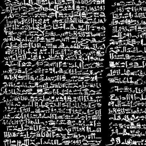 Egyptian Script on Black // Small