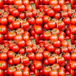 Vine ripened tomato clusters