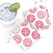 Iced Donuts - Pink 2 inch donuts