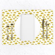 Yellow clouds monochrome and white abstract geometric gender neutrals prints for kids Small