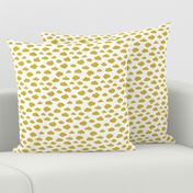 Yellow clouds monochrome and white abstract geometric gender neutrals prints for kids Small