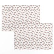 Beige pastel clouds monochrome and white abstract geometric gender neutrals prints for kids Small