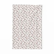 Beige pastel clouds monochrome and white abstract geometric gender neutrals prints for kids Small