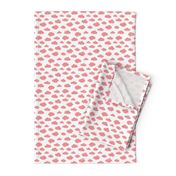 Pink clouds monochrome and white abstract geometric gender neutrals prints for kids Small