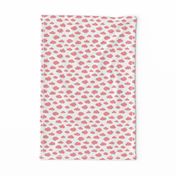 Pink clouds monochrome and white abstract geometric gender neutrals prints for kids Small