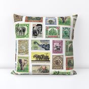 Extra-large elephant postage stamps 