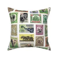 Extra-large elephant postage stamps 