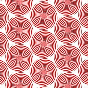 mesmerizing red spirals