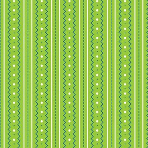 Craft Stitch Stripes-lime