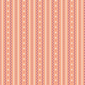 Craft Stitch Stripes-peach