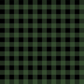 buffalo check hunter green plaid fabric